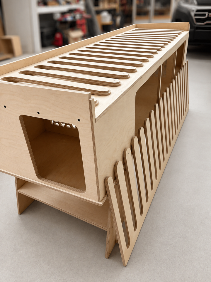 Single Sleeper Bed System™ | Compact Van Bed & Bench