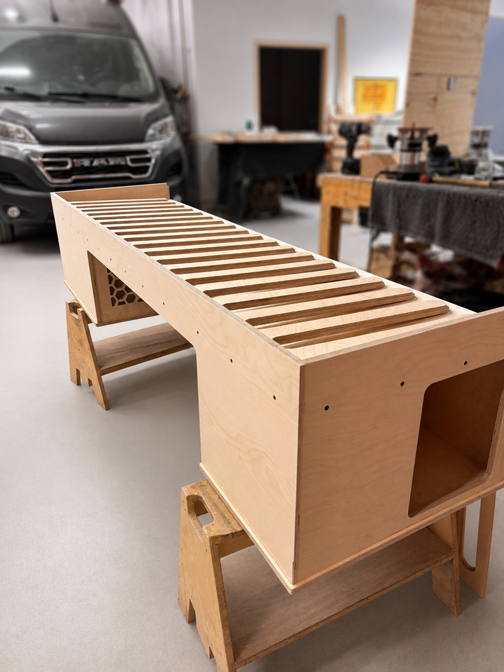 Single Sleeper Bed System™ | Compact Van Bed & Bench