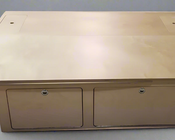overland interiors' sleeping platform with storage drawers, great for low or high roof camper van