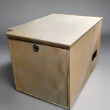 multifunctional birch plywood storage cabinet with door by overland interiors
