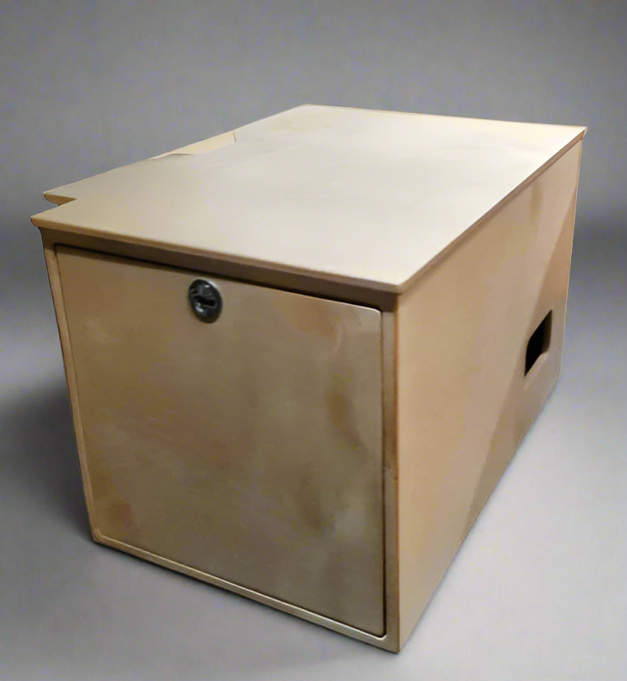 multifunctional birch plywood storage cabinet with door by overland interiors