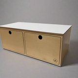 Bench seating and storage system for camper vans, RVs, and overland builds by Overland Interiors